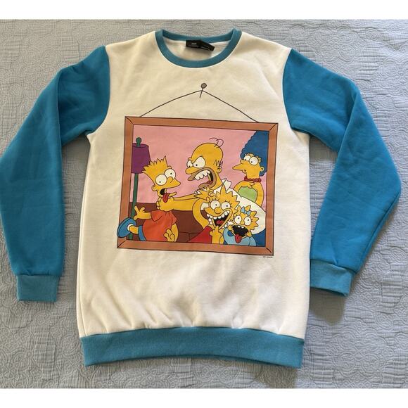 Cakeworthy Crewneck Sweater The Simpsons Size S Unisex Adult Runs Small - Picture 1 of 10